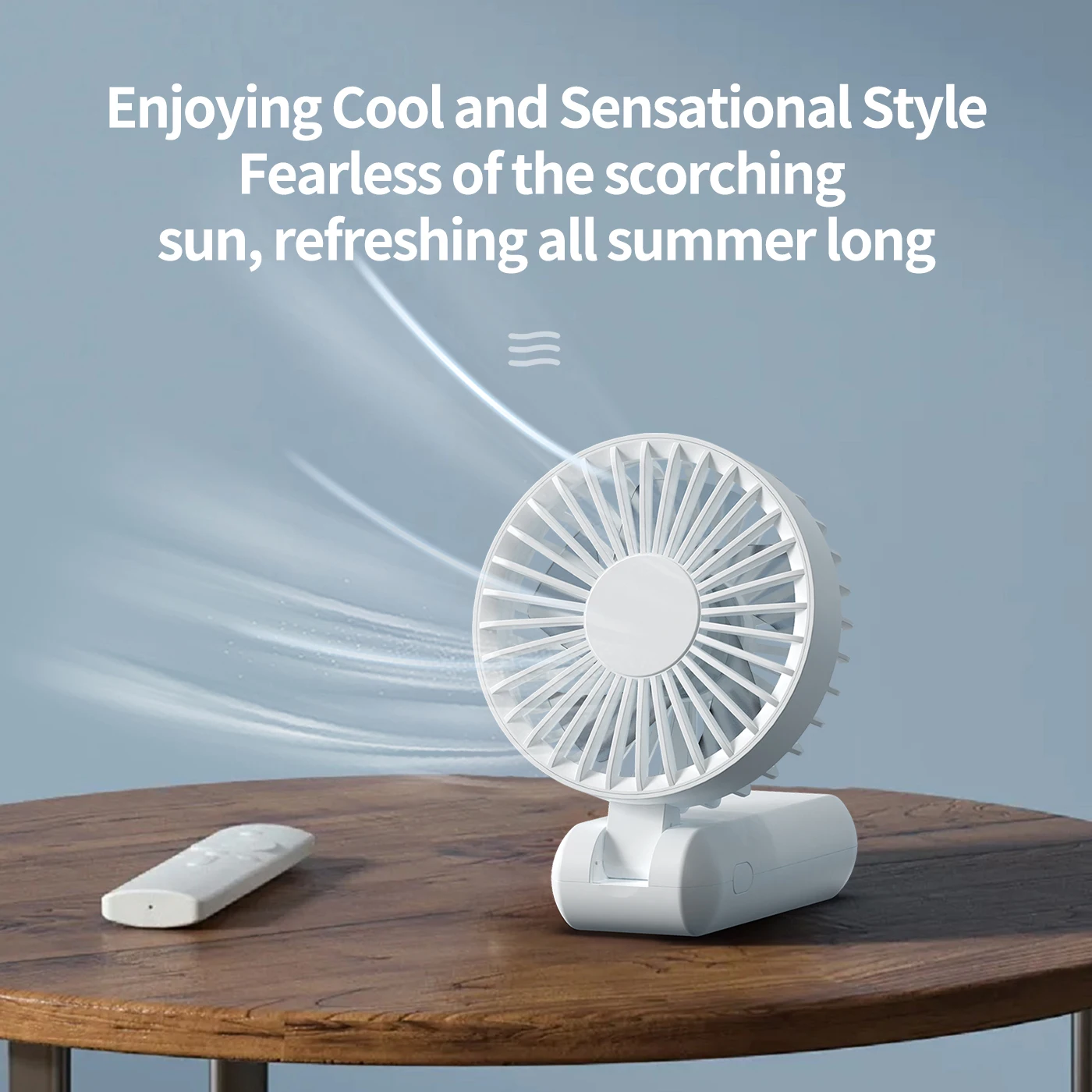 Portable foldable handheld with digital display 3-speed USB charging rechargeable portable fan Handheld small fan mini