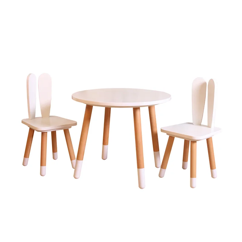 
Nashow LMMS-041Wooden Children Furniture Cute Kid Table and Chairs furniture set 
