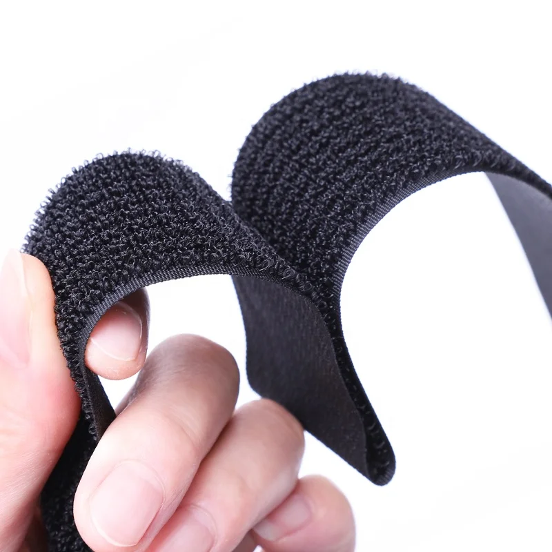 Hot sale Nylon Adjustable Hook and Loop At the Same Side Hook and Loop Strap Rolls