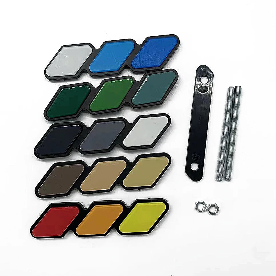 abs 3 color car grill emblem for tacoma