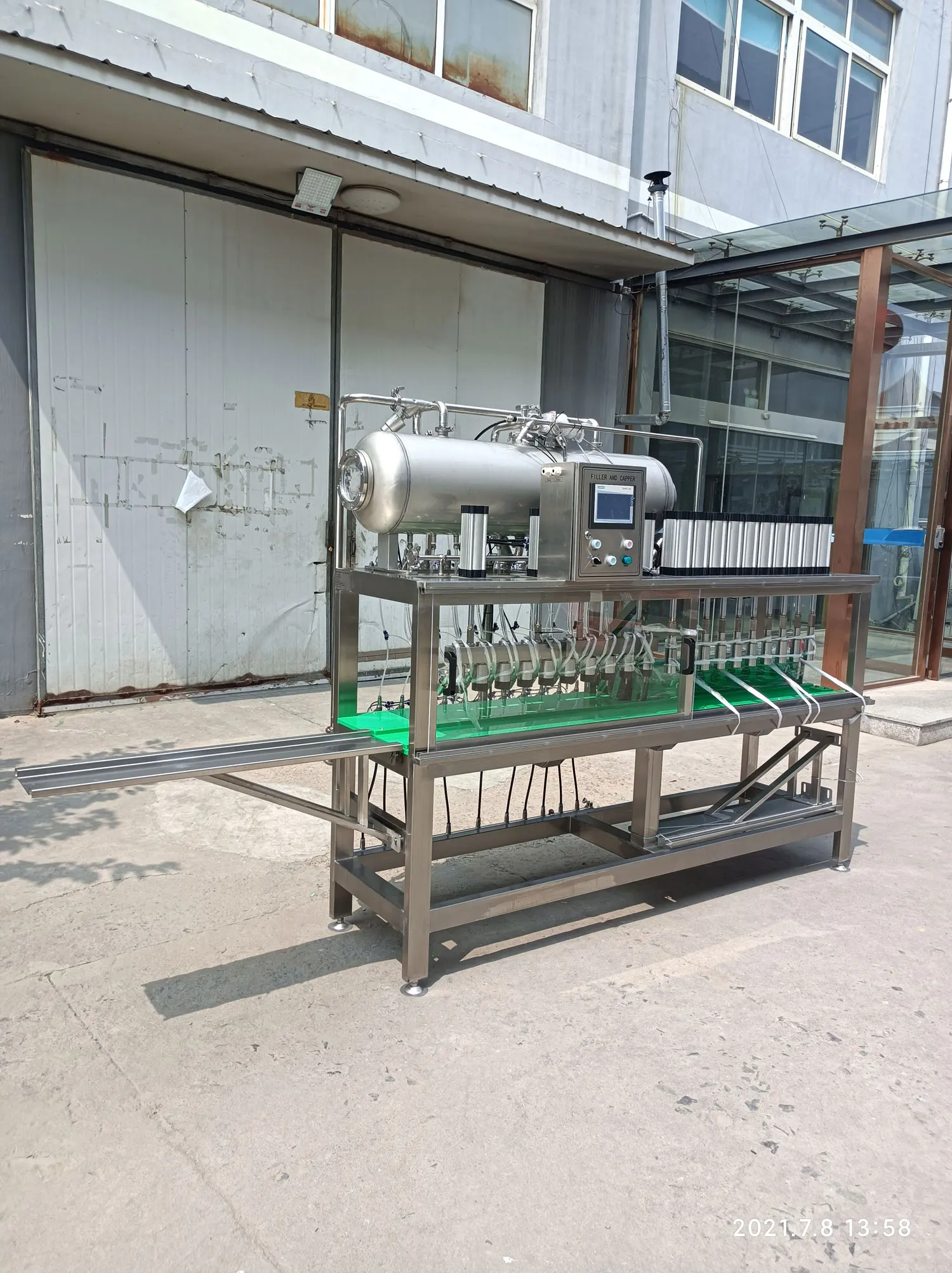 semi automatic 6-6-6  Beer bottle washing and filling and capping machine with CIP system