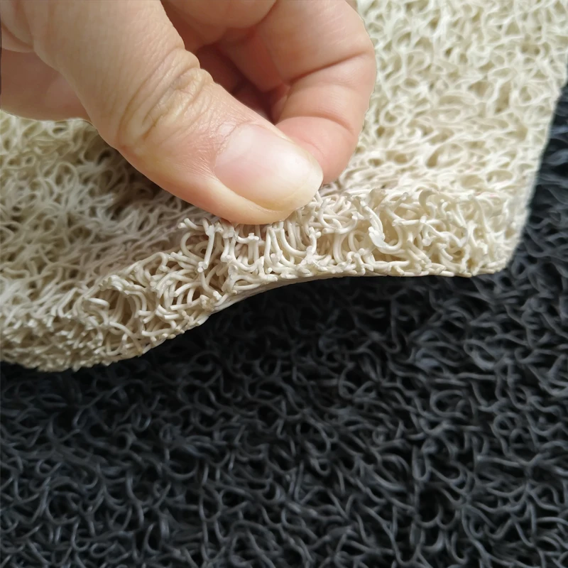 High quality loop design 12mm 15mm 17mm Customize 1.2*12m/roll Vinyl Carpet Anti Skid Noodle Mat Floor Mat with PVC Coil mat