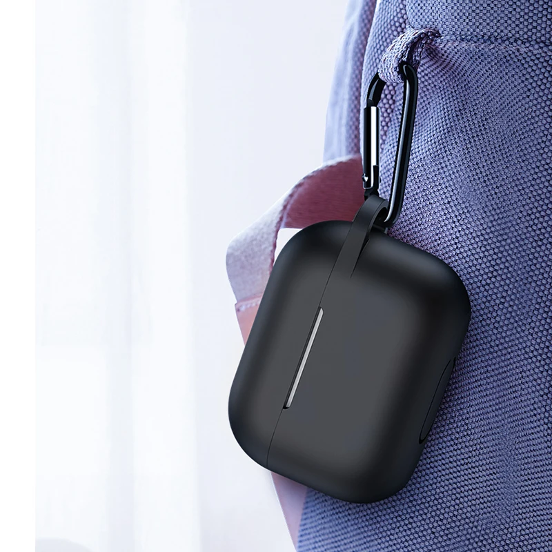 Портативный Силиконовый чехол для беспроводных наушников Airpods