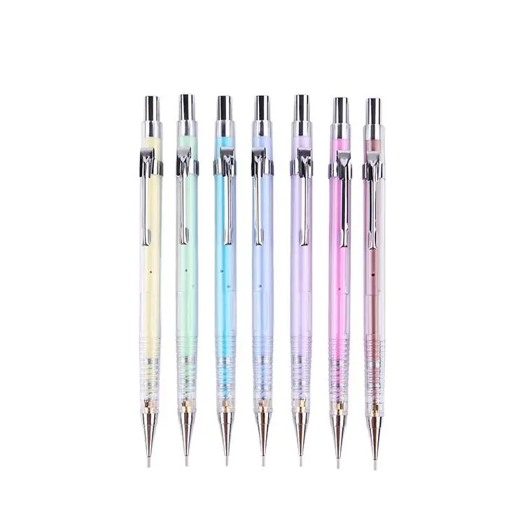 
Wholesale Beifa Brand MB7106 Promotional Plastic Easy Writing Transparent Automatic Mechanical Pencil 