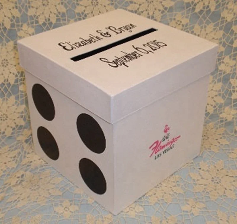 9x9x9 дюймов Cube Bat Mitzvah коробка для карт Bar