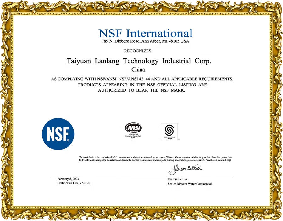 LANLANG NSF purolite ion exchange resin drinking water treatment soduim ion exchange resin water softener cation exchange resin