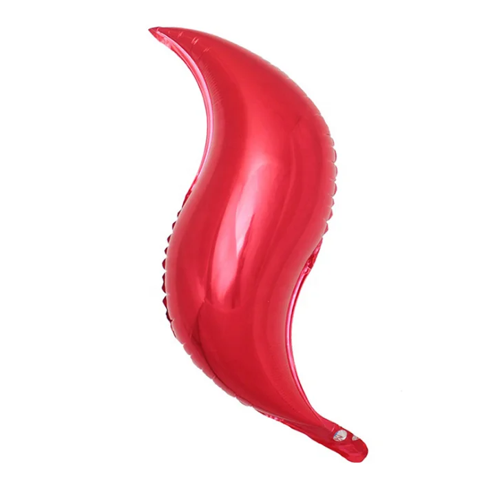 18 inch S shaped aluminum foil balloon birthday party wedding decoration Mermaid tail Mall decoration S shape balloons wholesale