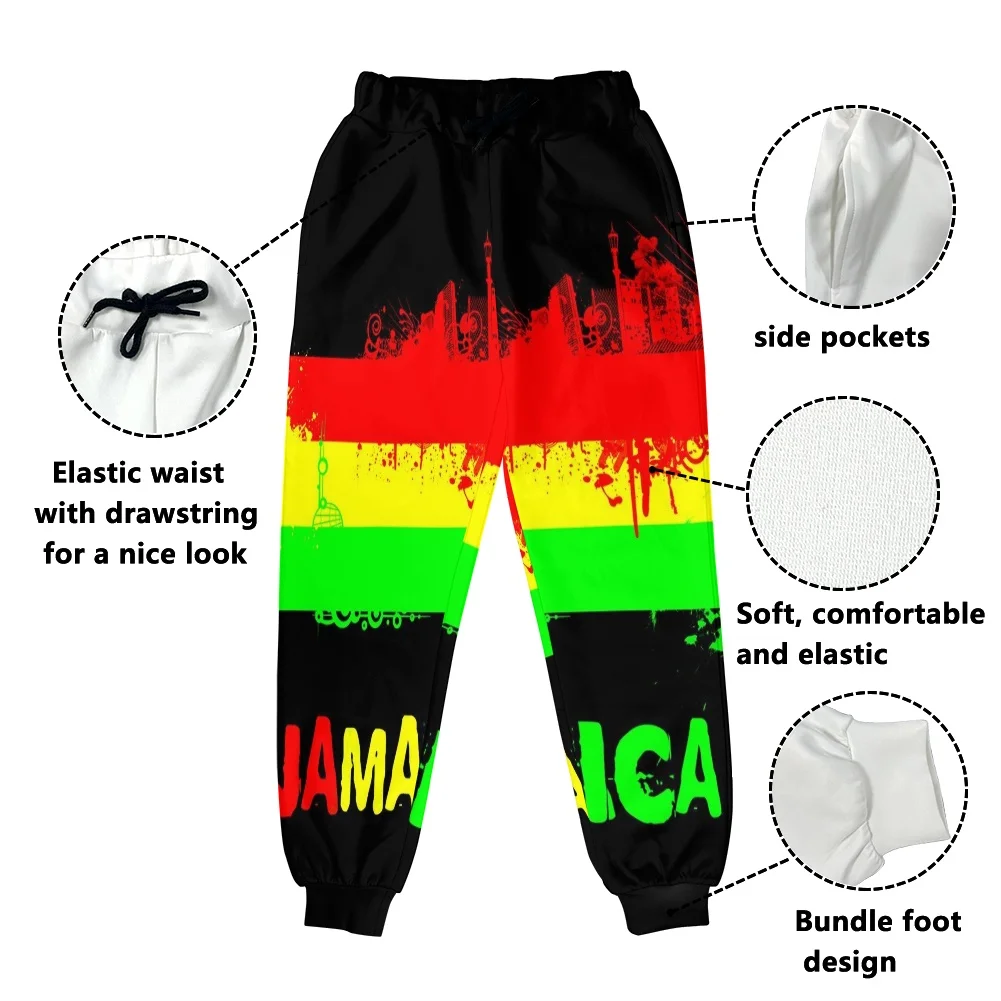 Jamaica Rasta Reggae мужские брюки спортивные повседневные длинные для фитнеса классные стильные красочные дышащая мужская одежда