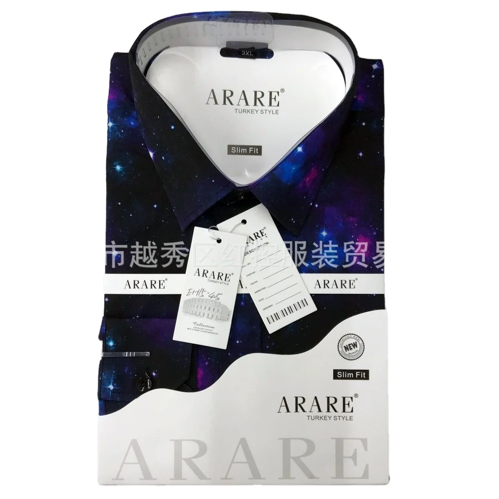 Men printed shirt long sleeved business fashion long sleeved men shirt summer men long sleeved shirt