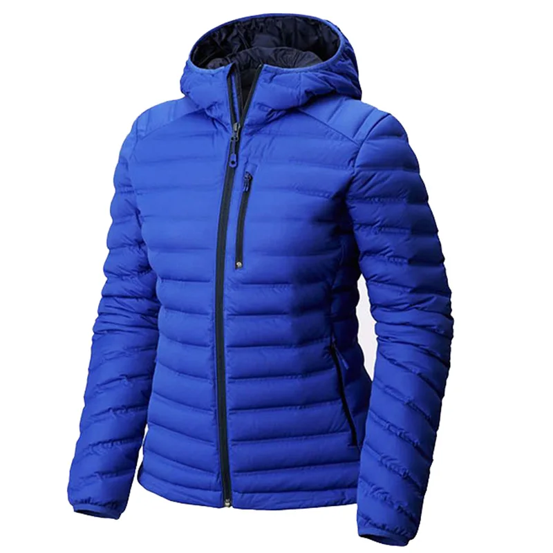 Jacketown Лидер продаж 90% вниз 10% пуховая зимняя женская углеродистая сталь бесшовных сварных пуховая куртка с капюшоном для женщин