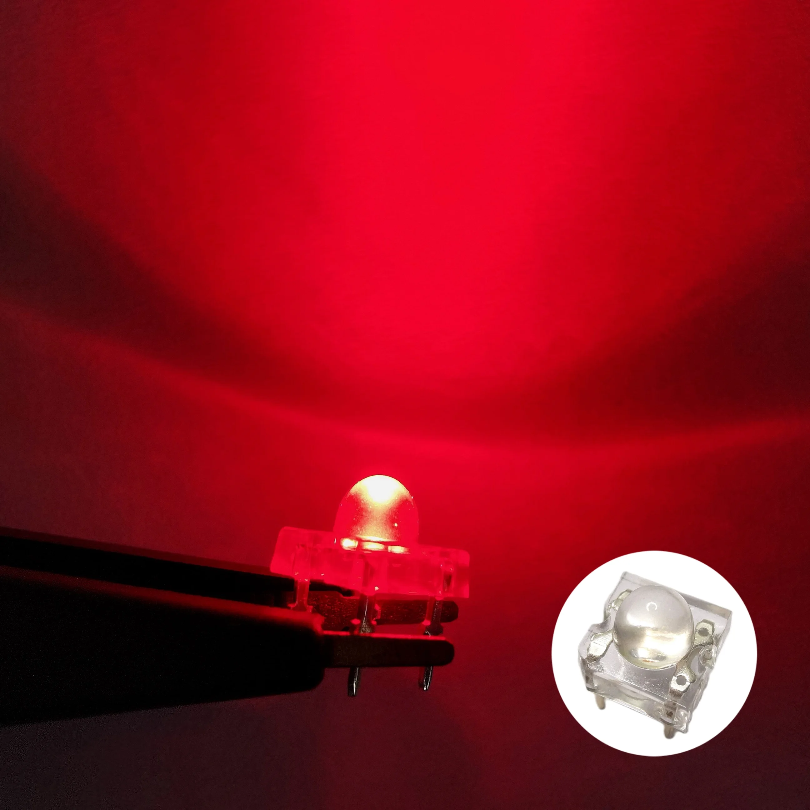 1000pcs/pack 5mm Diffused Red Ultra Flux 4 Pin LED Piranha LED Diodes