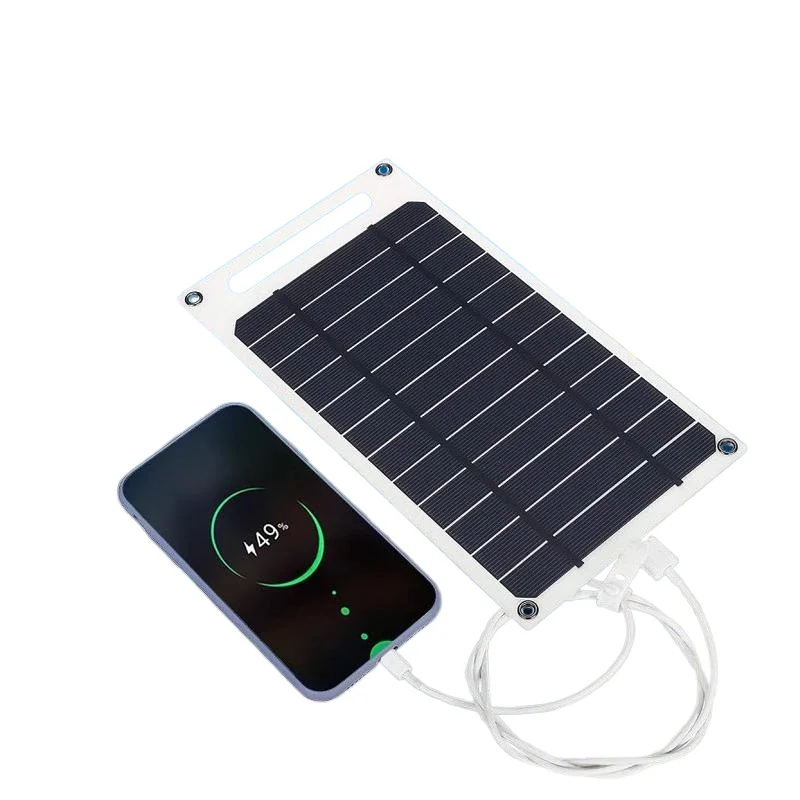 Portable 10Watt-30Watt Flexible USB Solar Panel Monocrystalline Silicon Material for Mobile Phones/Laptops Outdoor Use