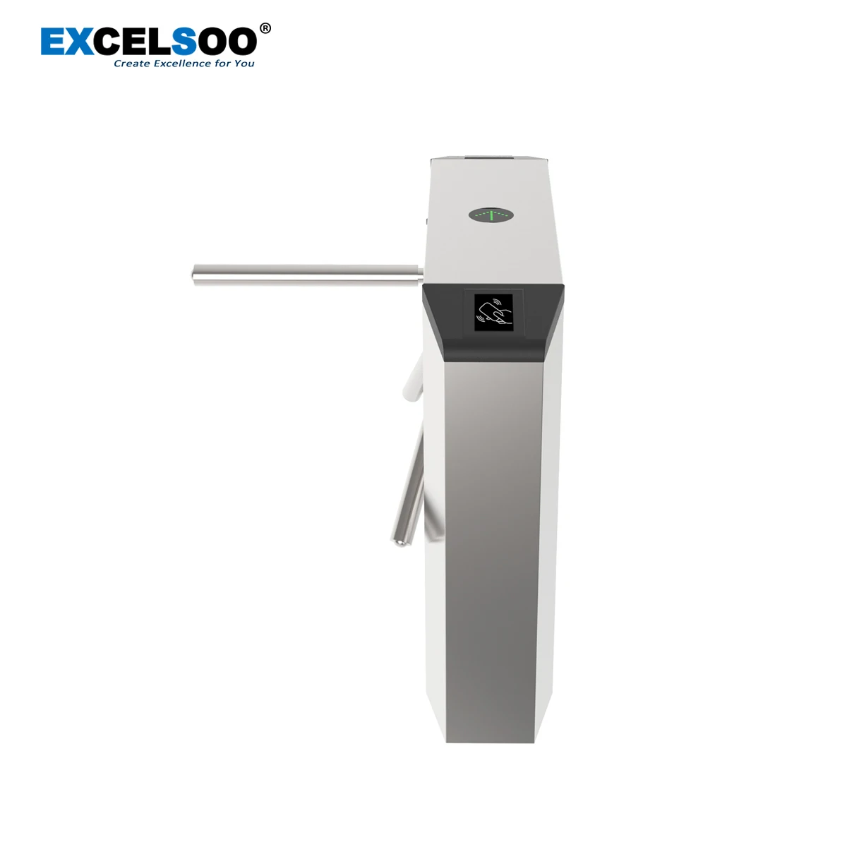 Tripod Turnstile with Face Recognition Terminal For Bus Tickets Checkpoint