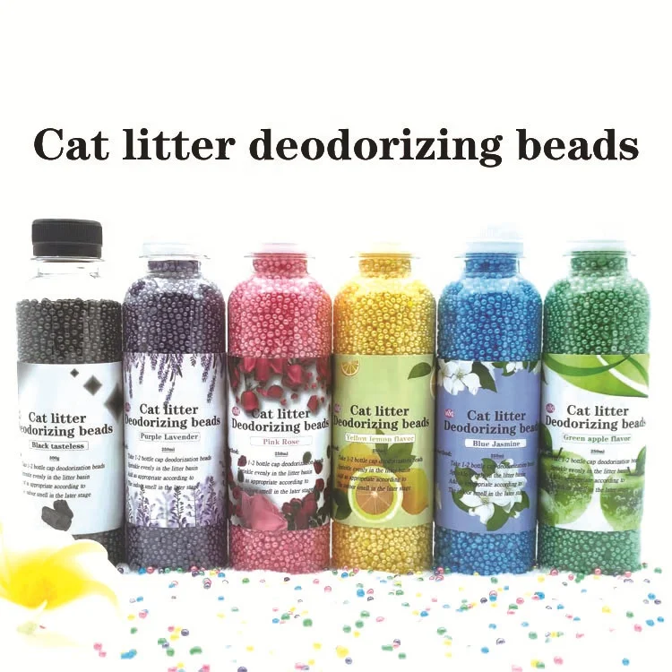Factory Wholesale Custom Logo Cat Litter Deodorant Beads 200g Deodorant Cat Deodorizer Beads