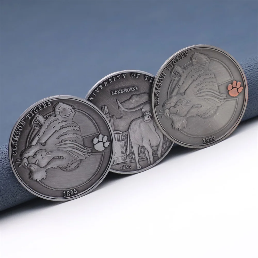 Cheap Custom Metal Antique Nickel Coin with Packaging case