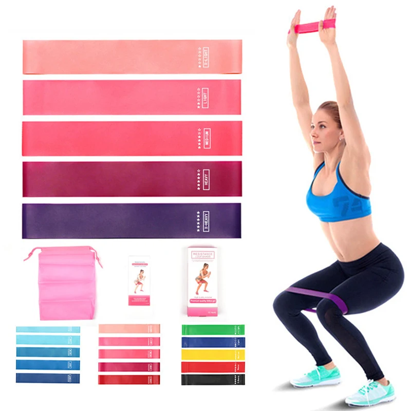 Pilates Training Latex Resistance Bands Hip Stretch Resistance Loop Exercise Bands