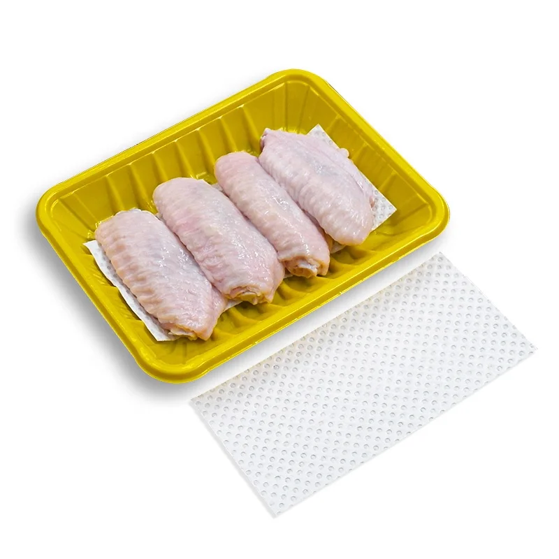 Wholesale Beef Moisture Absorber Black Non-Woven Absorbent Pads Soaker Pads for Meat Tray universal absorbent pad