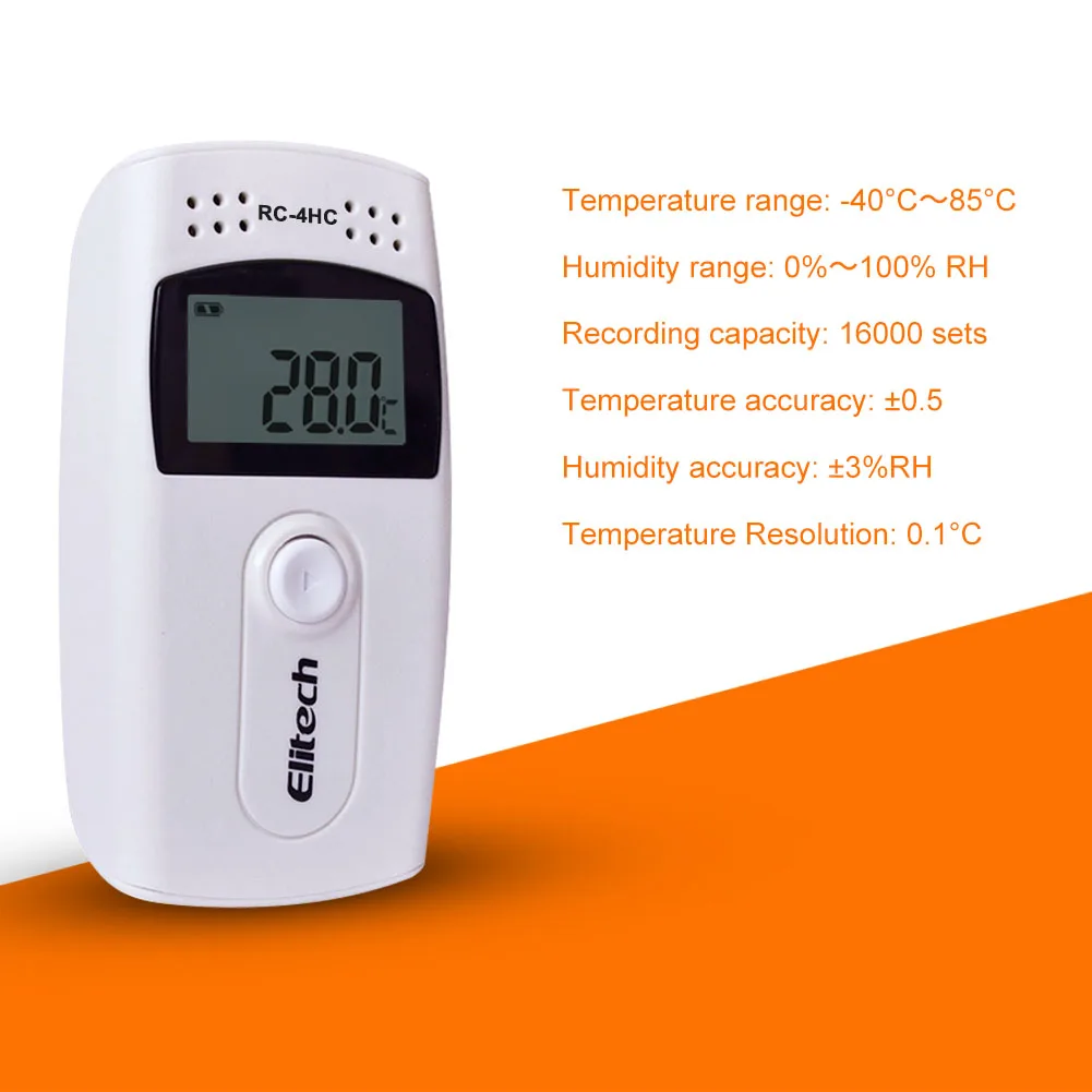 RC-4 H C Digital USB Temperature Humidity Data Logger Built-in N T C Sensor High Precision Thermometer Data Logger
