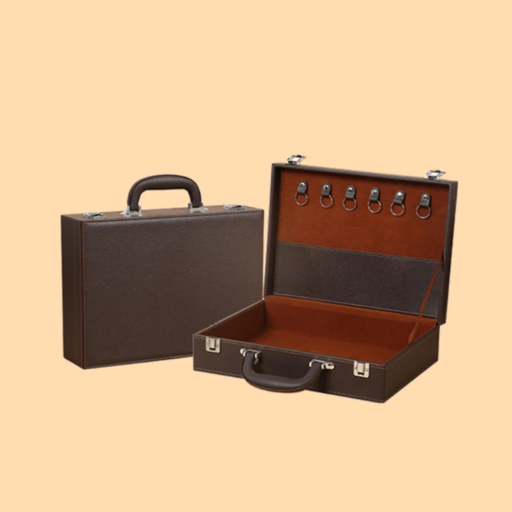 Custom-packed luxury PU leather business suitcase