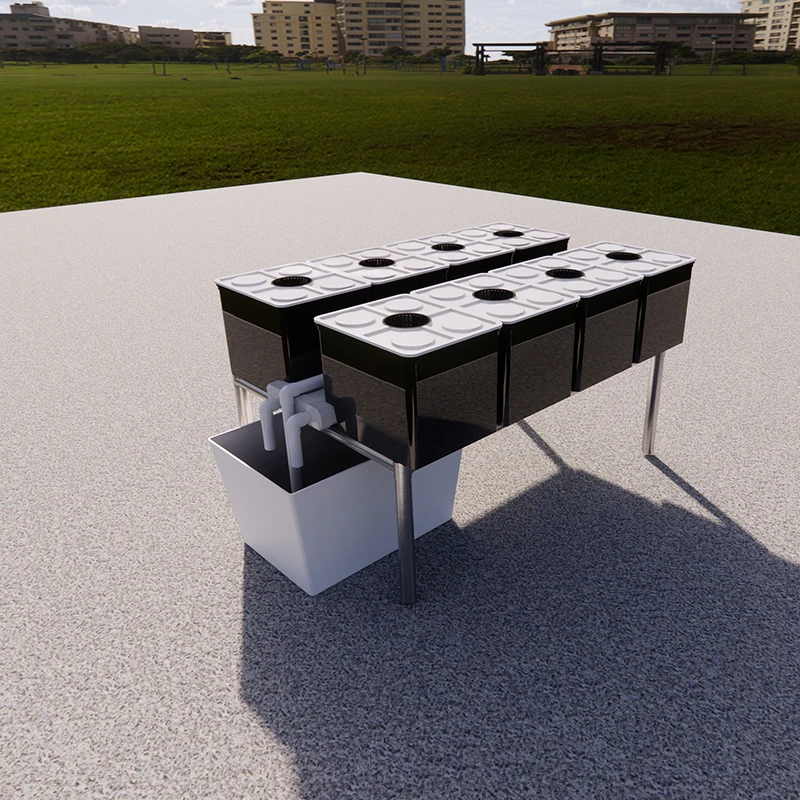 Systems 11l Substrate Grow Pot Plastic Hydroponics Dutch Bato Aeroponic Hydroponic 8 Bucket System