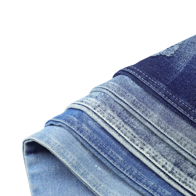 0107 garment Printed Stretch Coated Cotton Denim Fabric Denim For Plain Jeans Canvas Fabric