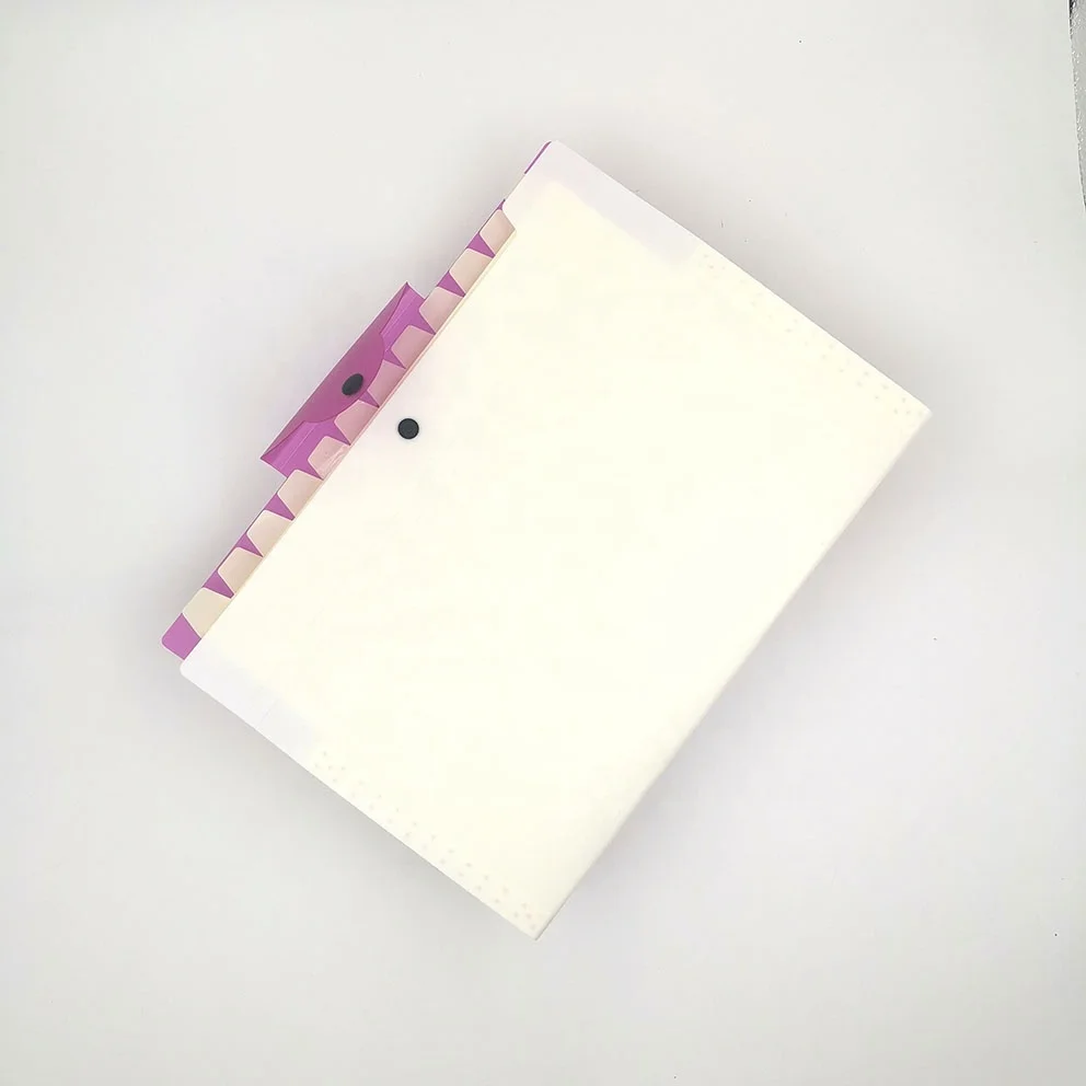 
 Classificatio A4 новый дизайн 8 карманов расширяемая папка PP boxdesk Органайзер accordian файл папка с застежкой на пуговицу  