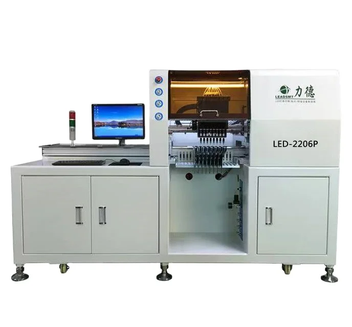 2022 good price smd 6 heads pick and place machine led lamps making machine led lights production line machines