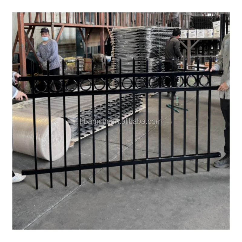 Popular Design Decorative Wrought Iron Fence Steel Fence Metal Fence