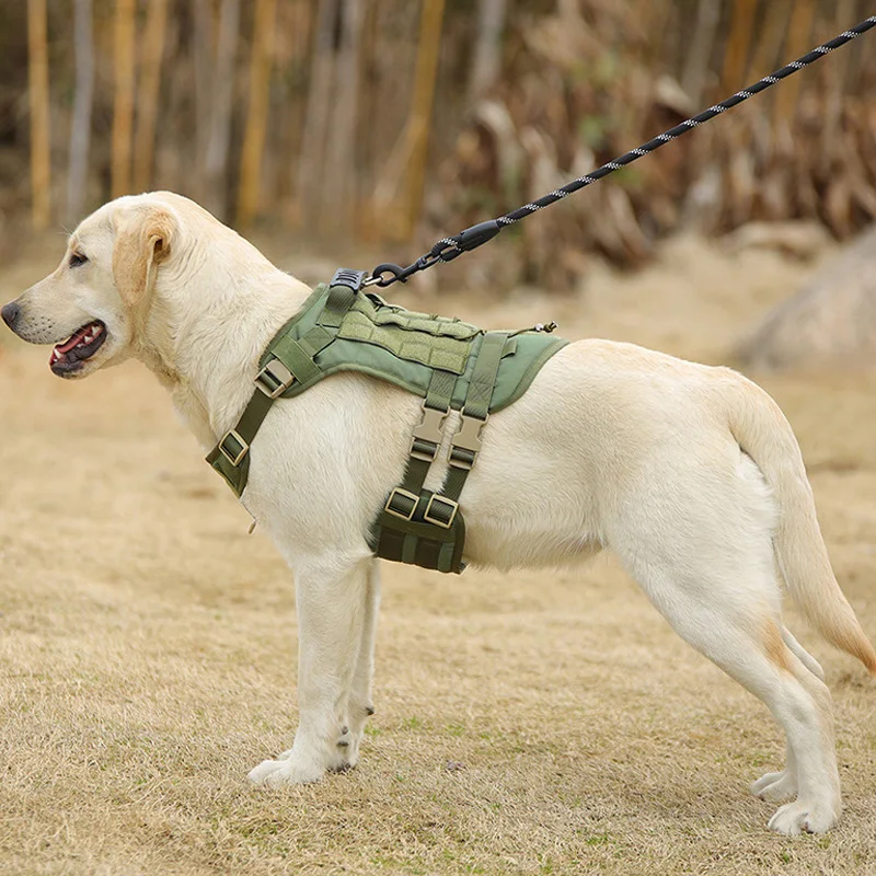 Pet Supplier Outdoor Training Vest Pet harness No pull Tactical Dog harness with Soft Mesh Padding