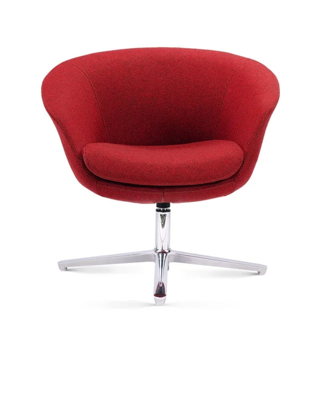 
Luxury Metal Legs Furniture Loose molded foam Leisure lounge Rotating sofa Chair with armrest 