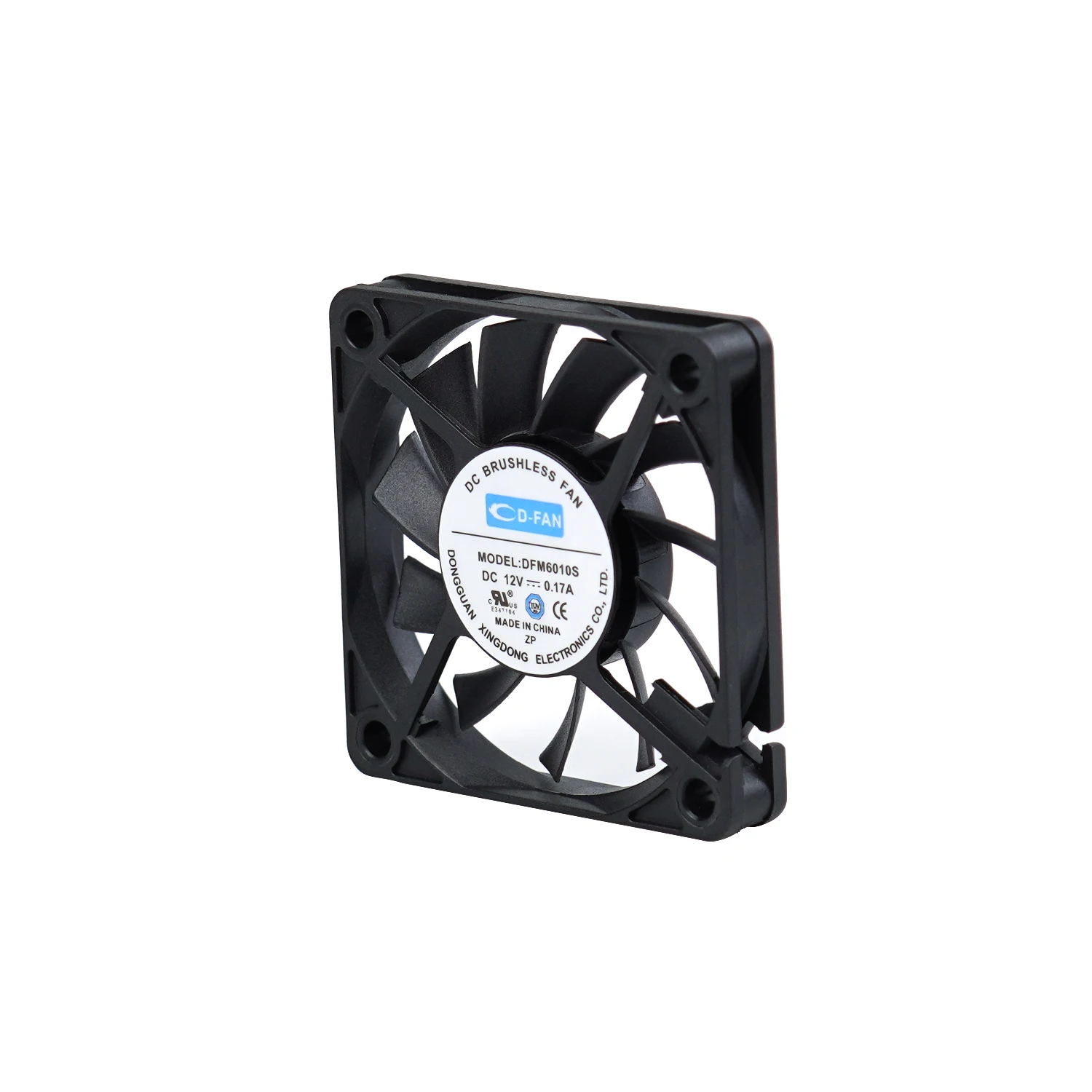 6010 High speed mini radiator fans 4000RPM brushless 12v dc axial cooling fan