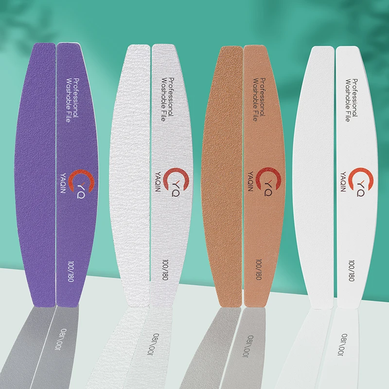 OEM Disposable Double-Sided 100 180 Grit Emery Board Manicure Pedicure Art Tools Nail File With Custom Printing Logo