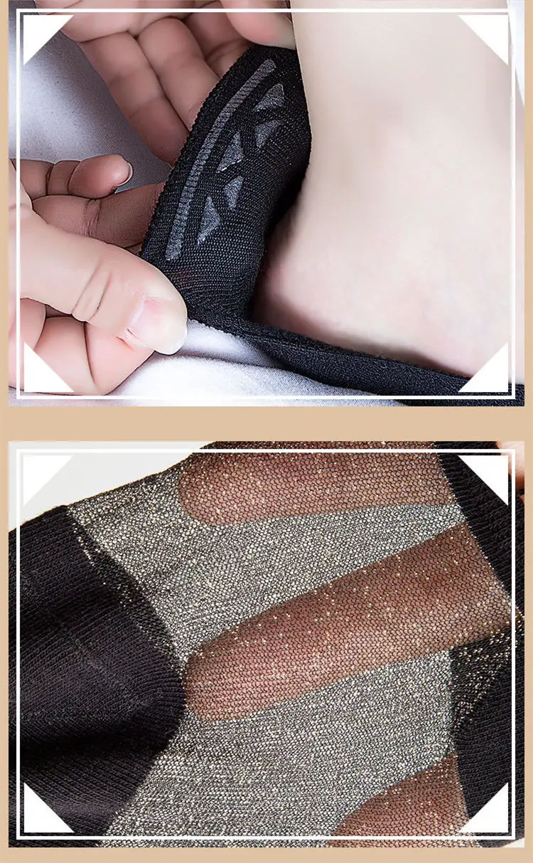 Factory Wholesale Comfortable Summer No Show Girls Lace Mesh Socks Women Silk Socks