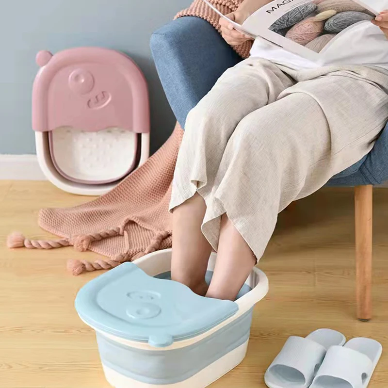 High Quality Foot Bath Basins Household Unisex Foot Spa Tub Scrubber Washing Folding Basin