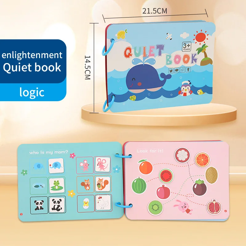 2023 New Busy Book for Kids Felt Busy Activity Learning Toys Baby Quiet Book for Kids Printing