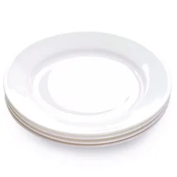 Cheap Porcelain White Plates 10.5 Inch Ceramic Dinner Restaurant Modern Dishes Plates Ceramic Dinner Porcelain Fat Plate