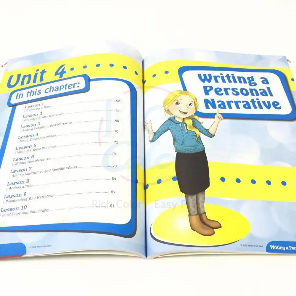 students kids learning writing exercise book perfect binding book printing