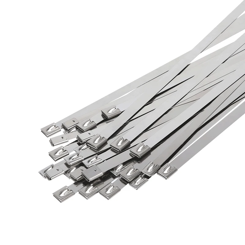 Wandu 7.9x400 Stainless steel Cable Ties  Self-Locking High Quality Stainless Steel Zip Ties Direct From China Factory
