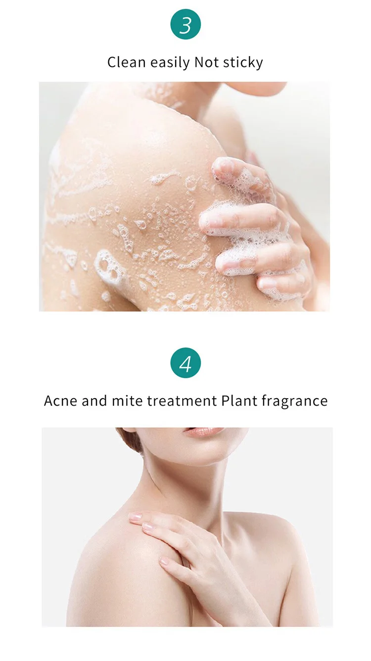 Organic Tea Tree Essential Oil Lightening Moisturizer acne treatment Spa Body Wash Shower