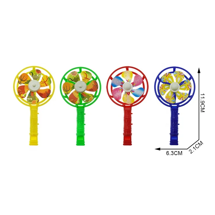 12CM Big Windmill Fan Whistle Cheap Retail Gift Souvenir Toys