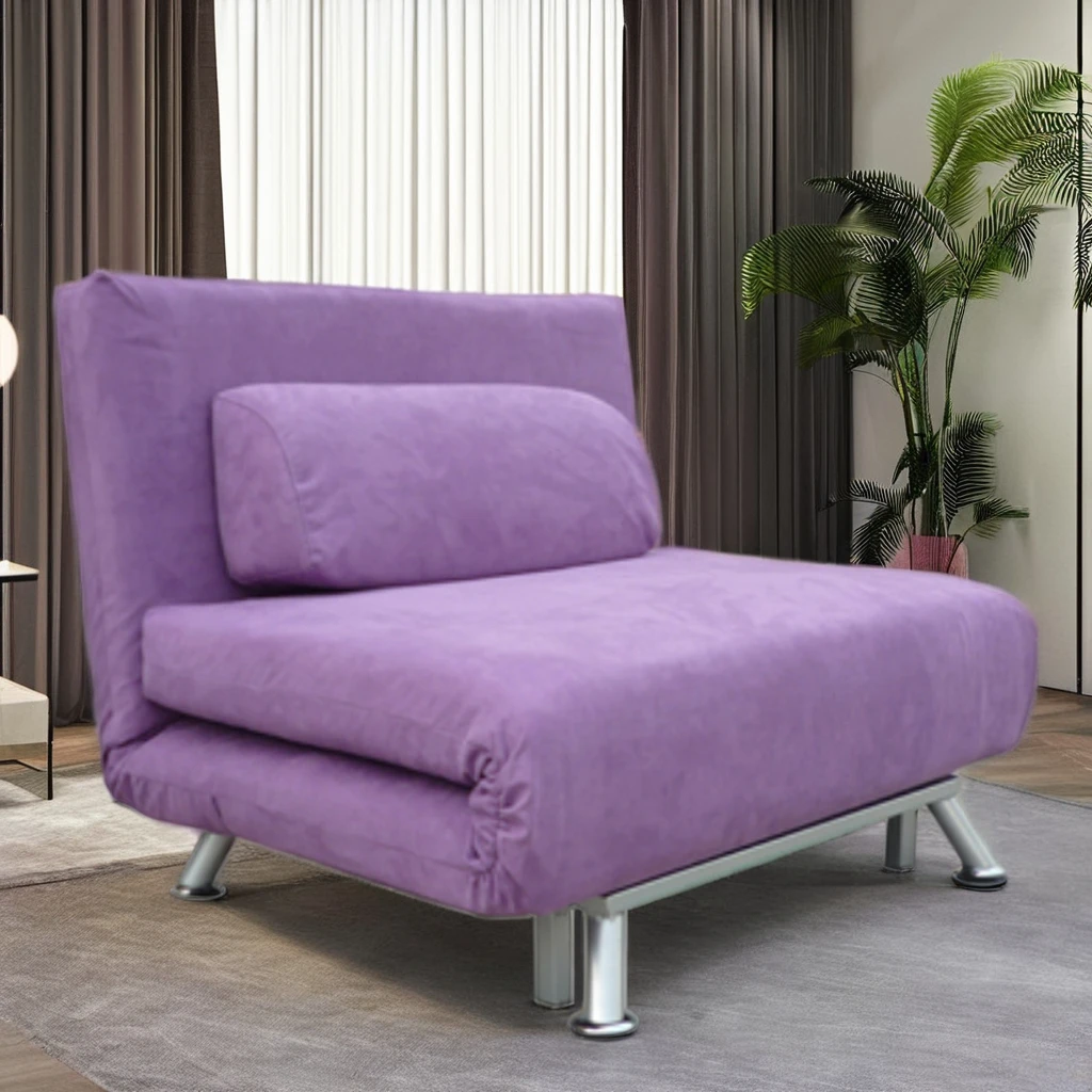 Modular Reclining Living Room and Office Furniture Single Apartment Foam Folding Fabric Pull out Sofa Cum Bed for Lunch Breaks