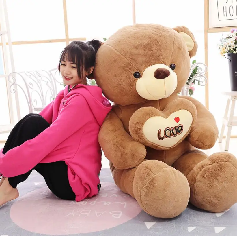 MOQ 50pcs Environmental Protection Custom Wholesale Cute Teddy Bears Stuffed Animal Bear With Heart For Festival Gifts