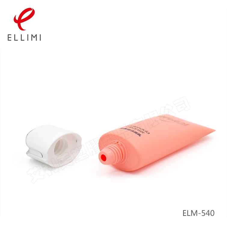 40mm Lip-Shaped Flat Cap Tube for Cleanser and Body Care Packaging 70-180ml PE Aluminum Plastic Laminated Tube With 6mm Opening