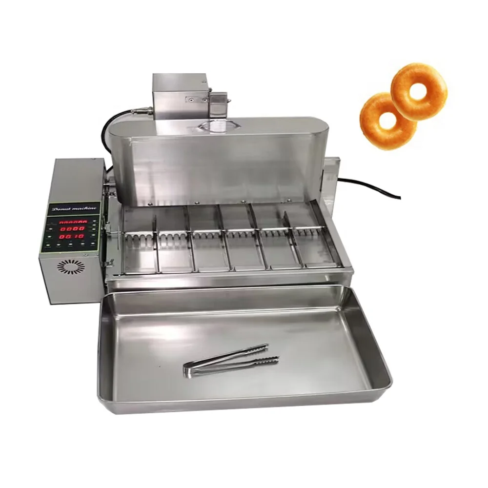 Small Business Snack Automatic Small Size 6 Line Donut Maker Mini Donut Machine