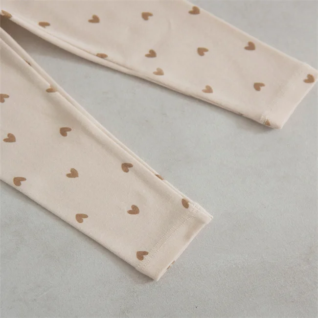 1Pcs Private Label Korea Style Autumn Baby Infant Boys Girls Clothes Long Sleeve Cotton Lovigng Heart Toddler Clothing Set