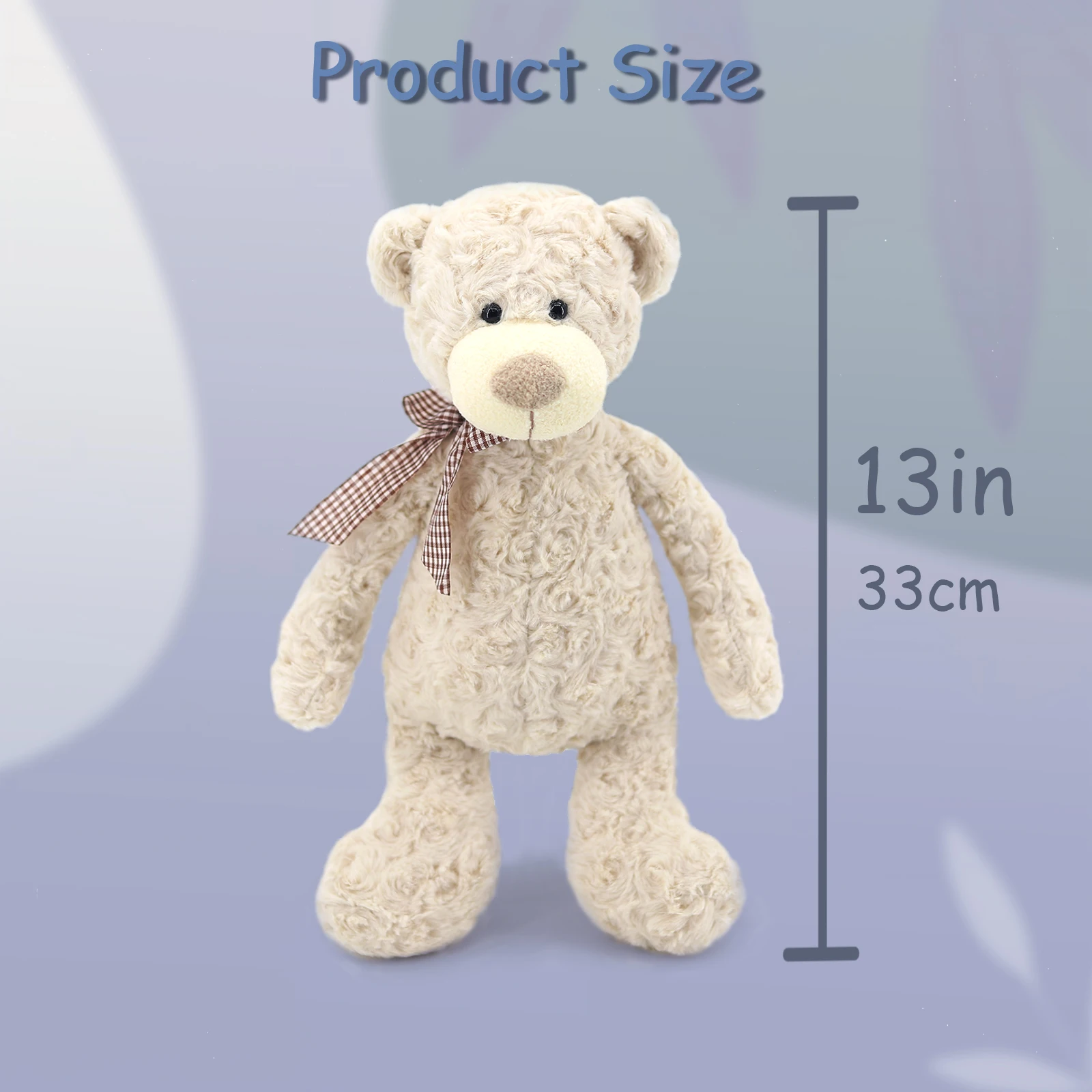 Teddy Bear Stuffed Animals Soft Plush Cute Bears Dolls for Baby Shower Birthday Valentine Gift Home Decoration