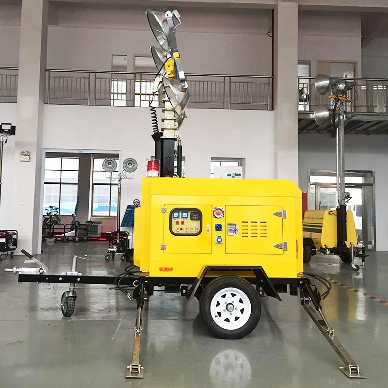 Many Series Led Trailer Lights Telescopic Mobile Light Tower Multi-Functional Elevated Towed Lighting Trucks