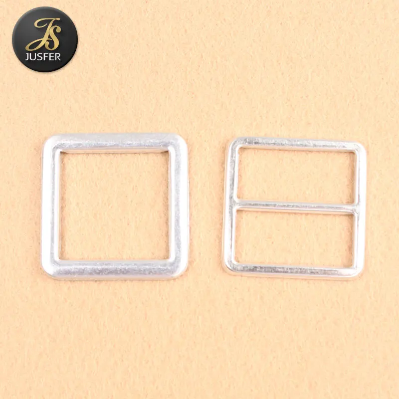 Exclusive dealing 1 inch square metal blank buckle self cover belt buckle part