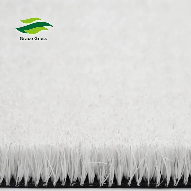 High Density Natural Synthetic White Artificial Skiing Grass/