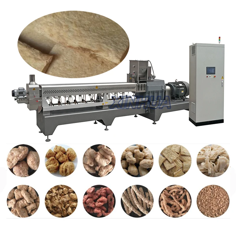 Tvp Tsp Hmma High Moisture Pea Protein Meat Anologues Extruder Machine/wheat Protein Plant Meat Make Machine China